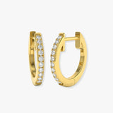 DIAMOND MICROS SET HOOP EARRINGS