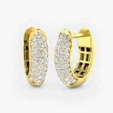 DIAMOND PAVE SETTING HOOP EARRINGS