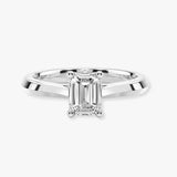 "Daphne" 1 Carat Solitaire Emerald Cut Diamond Engagement Ring SSEC07