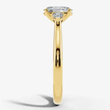 "Dazzy" Three Stone Oval and Pear Trilogy Diamond Engagement Ring HEERA DIAMONDS