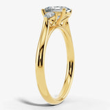 "Dazzy" Three Stone Oval and Pear Trilogy Diamond Engagement Ring HEERA DIAMONDS