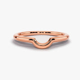 "Delya" Modern Shaped Dipped Centre Eternity Ring ET11