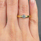 "Delyra" 0.42 Carat  Round Cut Natural Diamond Solitaire Engagement Ring MDR2961