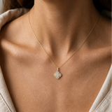 Diamond Cluster Pendant with an Open Halo