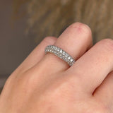 Diamond Paved Set Eternity Band Wedding Ring - HEERA DIAMONDS