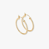 Diamond Platinum Hoop Earrings ER1D