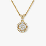 Diamond cluster Pendant with Halo