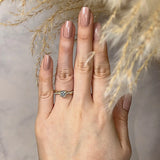 "Diana" Round Brilliant Cut Crossover Diamond Shoulders Engagement Ring - HEERA DIAMONDS