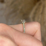 "Dory" Emerald Cut 1.5 Carat Diamond Shoulder Engagement Ring HEERA DIAMONDS