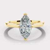 "Eden" 1 Carat Solitaire Marquise Cut Diamond Engagement Ring SSMC04