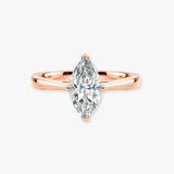 "Eden" 1 Carat Solitaire Marquise Cut Diamond Engagement Ring SSMC04