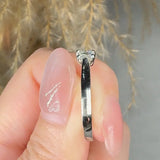 "Elanora" 0.34 Carat Princess Cut Natural Diamond Trilogy Engagement Ring MDR4038