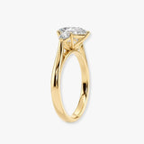 "Eli" 5 Carat Three stone Pear Shape Diamond Trilogy Matching Bridal Set Engagement Ring
