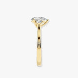 "Eli" 5 Carat Three stone Pear Shape Diamond Trilogy Matching Bridal Set Engagement Ring