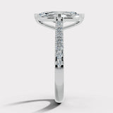 "Elin" 1 carat Marquise Cut Diamond Grain Set Diamond Band Engagement Ring DSMC04