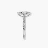 "Elin" 1 carat Marquise Cut Diamond Grain Set Diamond Band Engagement Ring DSMC04