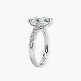 "Elin" 1 carat Marquise Cut Diamond Grain Set Diamond Band Engagement Ring DSMC04