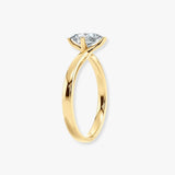 "Elle" 1 Carat Solitaire Twist Marquise Cut Diamond Engagement Ring SSMC06