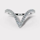 "Eloise" Deep V Shaped Micro Set 0.40ct Diamond Eternity Ring ET44
