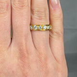 "Elovique" 0.87 Carat Round Cut Natural Diamond Half Eternity Ring MDR3147