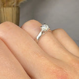 "Elowyn" 0.50 Carat Round Cut Natural Diamond Solitaire Engagement Ring MDC338