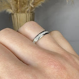 "Elyonix" 0.55 Carat Round Cut Natural Diamond Half Eternity Ring MDR4494