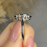 "Elzoria" Blue Sapphire 1.5 Carat Oval Cut Lab Grown Diamond Engagement Ring HR1950 HEERA DIAMONDS