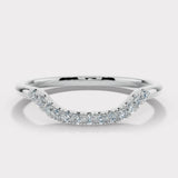 "Emery" 0.20ct Micro Set Diamond Subtly Shaped Eternity Ring ET33