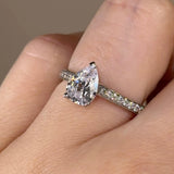 "Emmy" Pear Cut Diamond Grain Set Diamond Band DSPS04 - HEERA DIAMONDS
