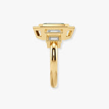 "Enchanted" Emerald Cut 5 Carat Halo Engagement Ring