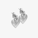 Essence Heart Stud Earrings Hot Diamonds