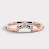 "Evie" Dainty 0.10ct Diamond Shaped Eternity Band ET20