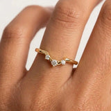 "Evie" Dainty 0.10ct Diamond Shaped Eternity Band ET20