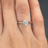 "Evoria" 0.61 Carat Round Cut Natural Diamond Solitaire Engagement Ring MDC973