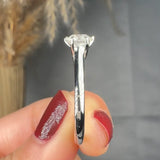 "Evoria" 0.61 Carat Round Cut Natural Diamond Solitaire Engagement Ring MDC973
