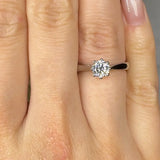 Round Cut Engagement Ring- Top view