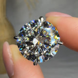 "Evyra" 10.2 Carat Round Cut Solitaire Lab Grown Diamond Engagement Ring HLR643 HEERA DIAMONDS