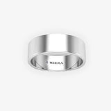 FLAT COURT WEDDING RING IN 6MM WIDTH