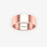 FLAT COURT WEDDING RING IN 6MM WIDTH