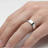 FLAT COURT WEDDING RING IN 6MM WIDTH