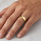 FLAT COURT WEDDING RING IN 6MM WIDTH