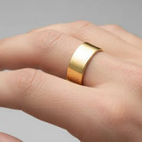 FLAT COURT WEDDING RING IN 7MM WIDTH