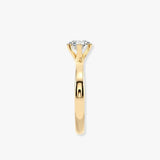 "Faith" 1 carat Solitaire Round Brilliant Cut Twist Prongs Diamond Engagement Ring SSRB11