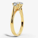 "Glenney" 2.5 Carat Three Stone Oval Cut with Pear Trilogy Engagement Ring HEERA DIAMONDS