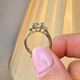 "Gloria" Radiant Cut Yellow Fancy 1.5 Carat Trilogy 18k Yellow Gold Engagement Ring HEERA DIAMONDS