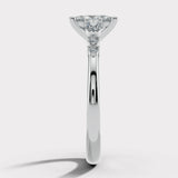 "Godiva" Radiant Cut 2 Carat Diamond Shoulder 9KT White Gold DSRC01