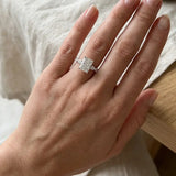 "Godiva" Radiant Cut 2 Carat Diamond Shoulder 9KT White Gold DSRC01
