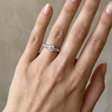 "Grettel" Round Cut 3 Carat Twisted Spiral Diamond Shoulder Engagement Ring DSRB20
