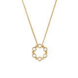 HD X JJ Calm Mother of Pearl Circle Pendant HD X Golden Edit