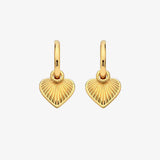 HD X JJ Essence Heart Huggie Earrings Hot Diamonds